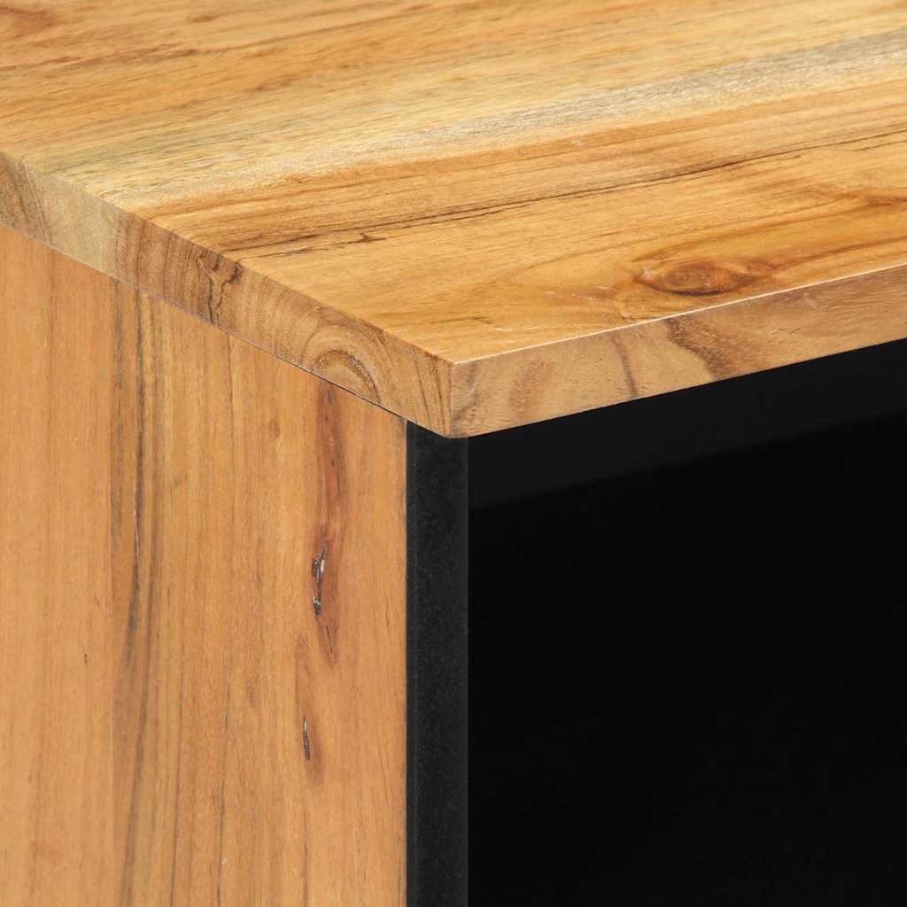 TV Cabinet with Shelf Brown 80 x 33.5 x 46 cm Solid Acacia wood